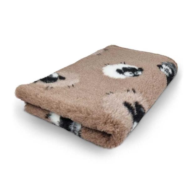 Hundedecke (Vet Bed)  100 x 150cm Schaf braun